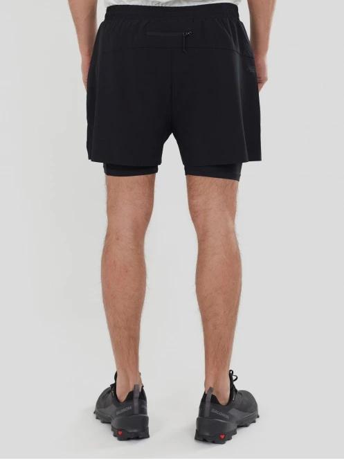 pantaloni scurti pentru sport pt. barbati Fundango Corris Running Shorts negru 3