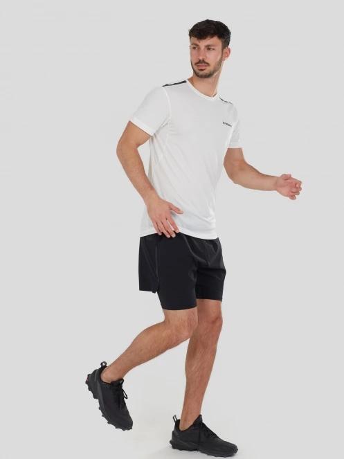 pantaloni scurti pentru sport pt. barbati Fundango Corris Running Shorts negru 5