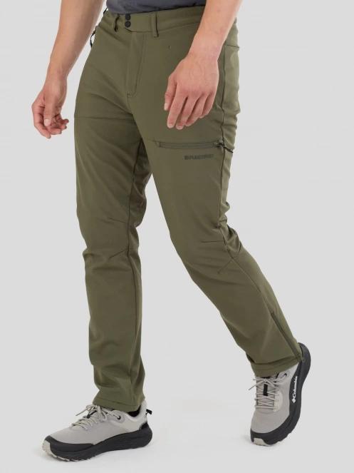 pantaloni softshell pt. barbati Fundango Akira II Softshell Pants oliv 2