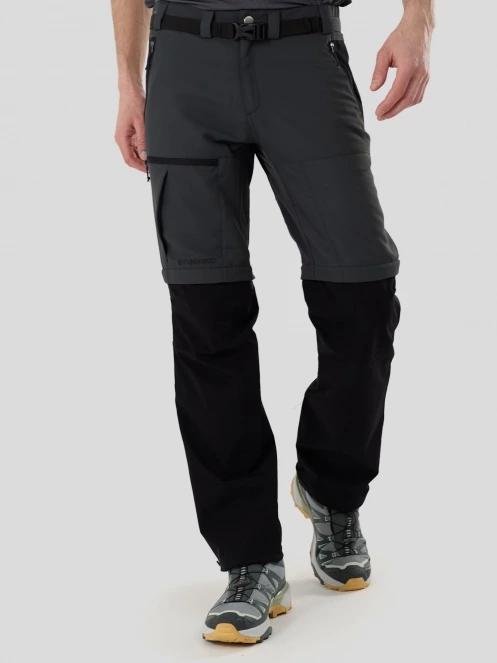 pantaloni de drumetie pt. barbati Fundango Aniak 2in1 Trekking Pants gri 2