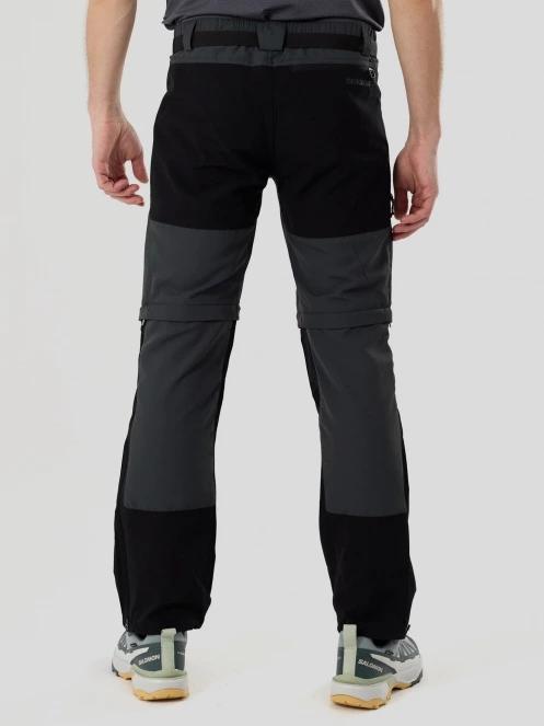 pantaloni de drumetie pt. barbati Fundango Aniak 2in1 Trekking Pants gri 3