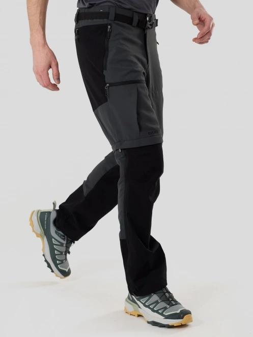 pantaloni de drumetie pt. barbati Fundango Aniak 2in1 Trekking Pants gri 5