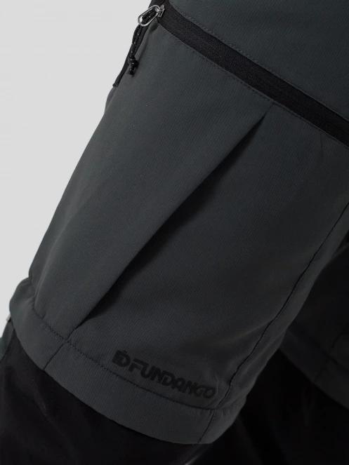pantaloni de drumetie pt. barbati Fundango Aniak 2in1 Trekking Pants gri 9