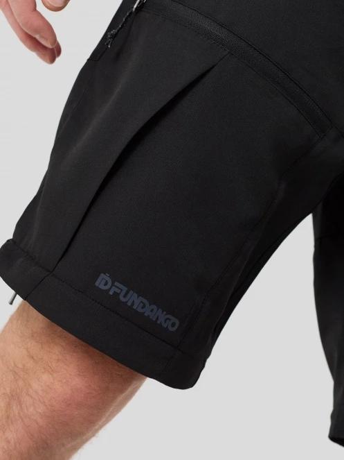 pantaloni de drumetie pt. barbati Fundango Aniak 2in1 Trekking Pants negru 9