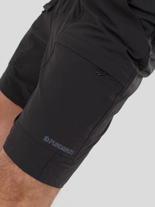pantaloni scurti cu buzunare laterale, pentru drumetii pt. barbati Fundango Elkford Cargo Trekking Shorts gri 6