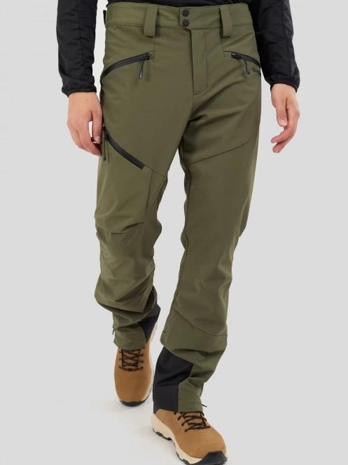 pantaloni softshell pt. barbati Fundango Rob II Softshell Pants oliv 5