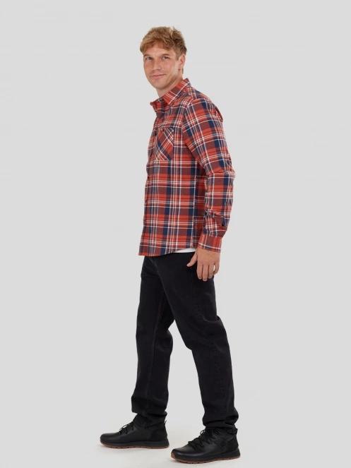 camasa cu maneci lungi pt. barbati Fundango Harris Shirt rosu 4