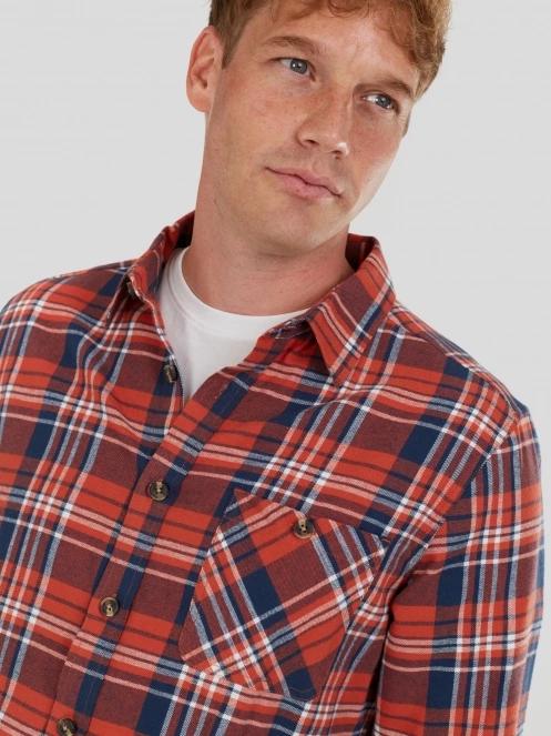 camasa cu maneci lungi pt. barbati Fundango Harris Shirt rosu 5