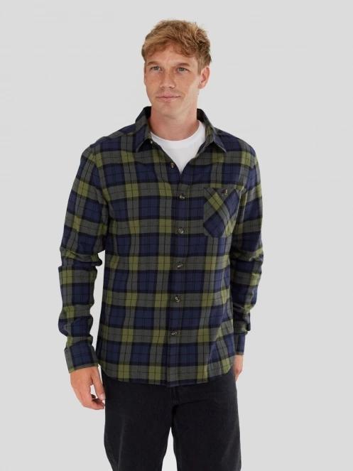 camasa cu maneci lungi pt. barbati Fundango Harris Shirt albastru inchis 5