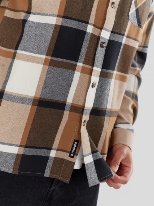 camasa cu maneci lungi pt. barbati Fundango Harris Shirt maro 5