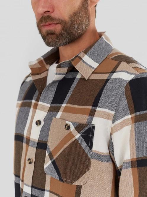 camasa cu maneci lungi pt. barbati Fundango Harris Shirt maro 6