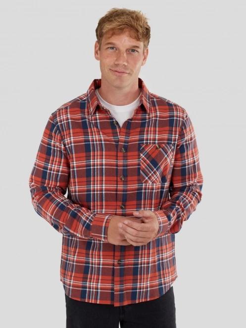 camasa cu maneci lungi pt. barbati Fundango Harris Shirt rosu 2