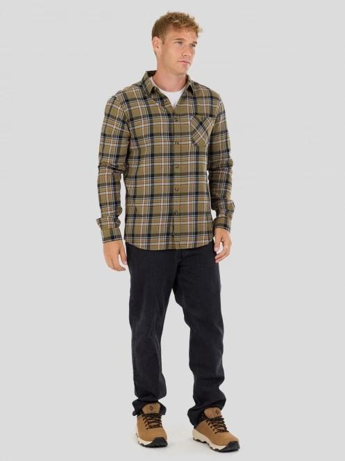 camasa cu maneci lungi pt. barbati Fundango Harris Shirt oliv 4