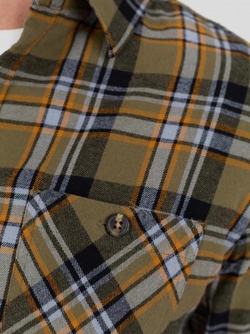 camasa cu maneci lungi pt. barbati Fundango Harris Shirt maro 8
