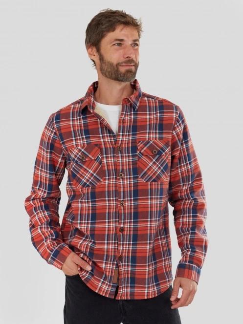jacheta camasa pt. barbati Fundango Roddy Lined Shirt rosu 2
