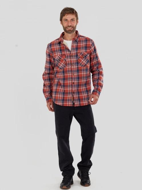 jacheta camasa pt. barbati Fundango Roddy Lined Shirt rosu 5