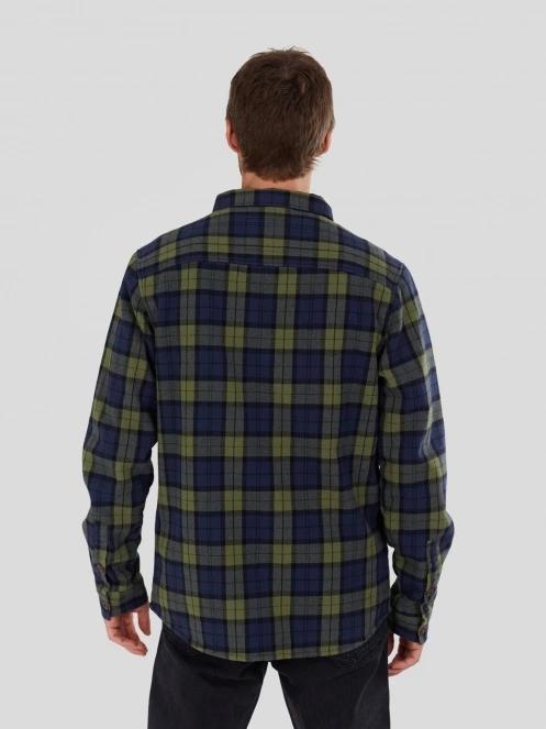 jacheta camasa pt. barbati Fundango Roddy Lined Shirt albastru inchis 3