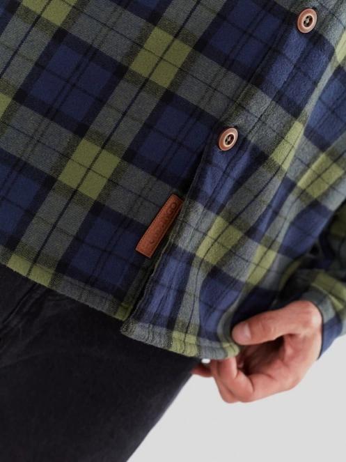 jacheta camasa pt. barbati Fundango Roddy Lined Shirt albastru inchis 6