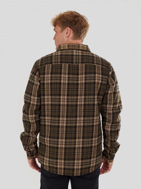 jacheta camasa pt. barbati Fundango Roddy Lined Shirt oliv 3