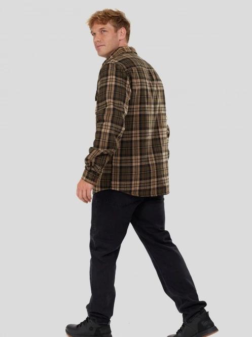 jacheta camasa pt. barbati Fundango Roddy Lined Shirt oliv 4