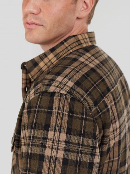 jacheta camasa pt. barbati Fundango Roddy Lined Shirt oliv 7