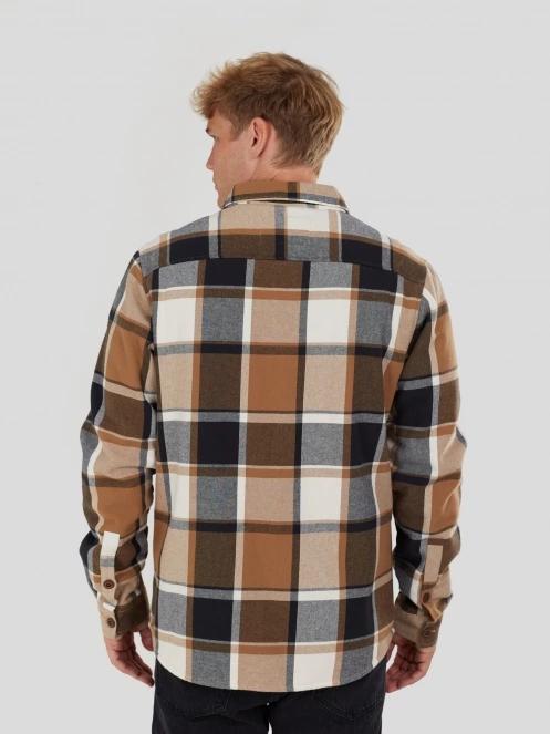 jacheta camasa pt. barbati Fundango Roddy Lined Shirt maro 3