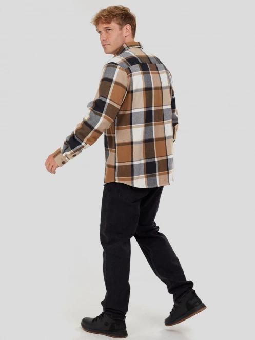 jacheta camasa pt. barbati Fundango Roddy Lined Shirt maro 4