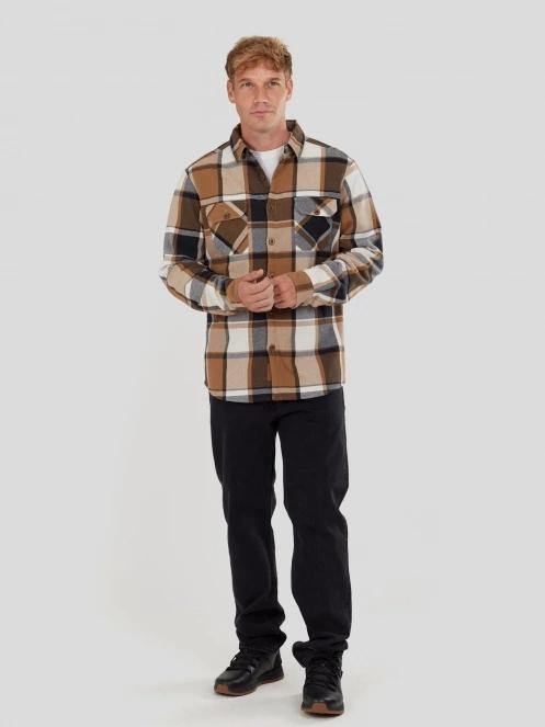 jacheta camasa pt. barbati Fundango Roddy Lined Shirt maro 5