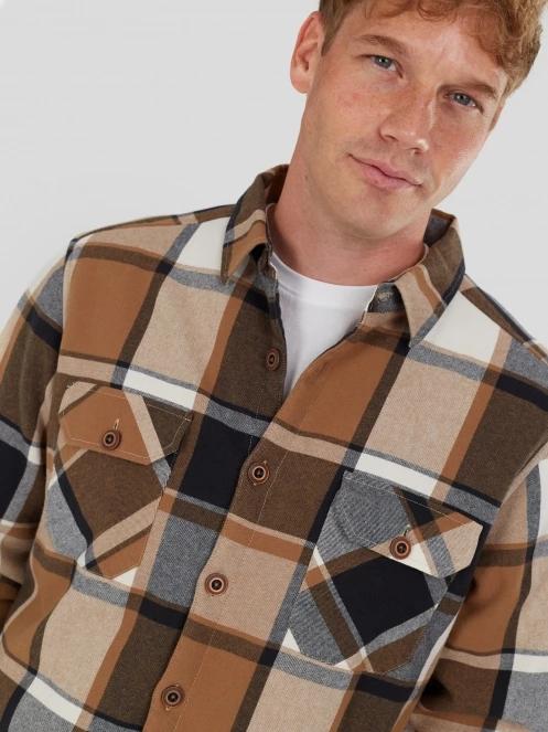 jacheta camasa pt. barbati Fundango Roddy Lined Shirt maro 6