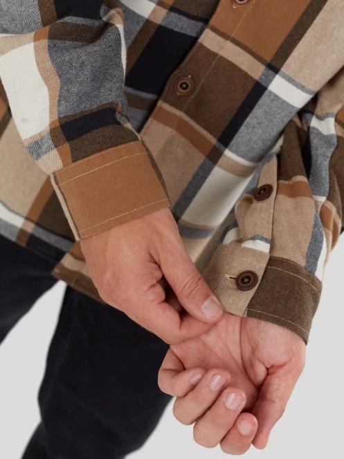 jacheta camasa pt. barbati Fundango Roddy Lined Shirt maro 7