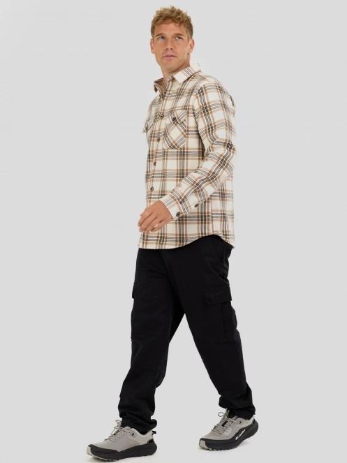 jacheta camasa pt. barbati Fundango Roddy Lined Shirt nisip 4