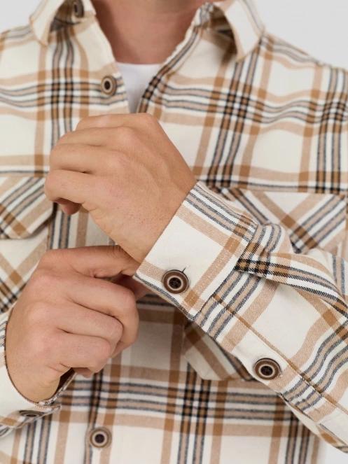 jacheta camasa pt. barbati Fundango Roddy Lined Shirt nisip 8