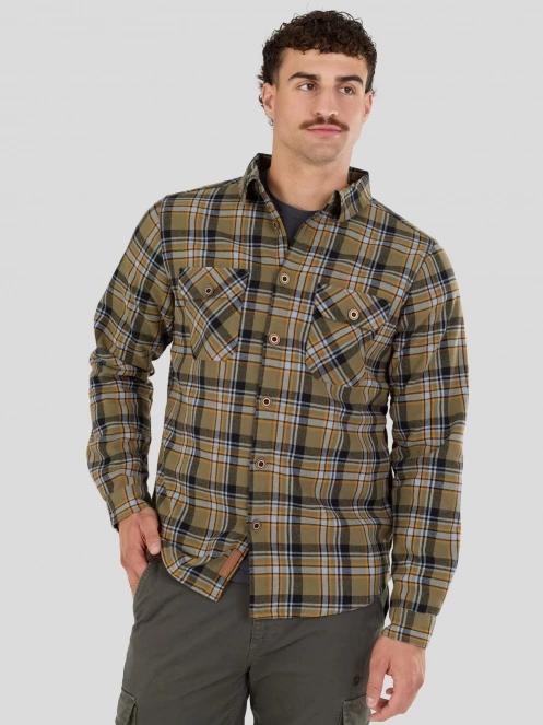 jacheta camasa pt. barbati Fundango Roddy Lined Shirt oliv 2