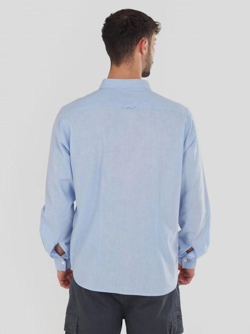 camasa cu maneci lungi pt. barbati Fundango Ronan Shirt albastru 3