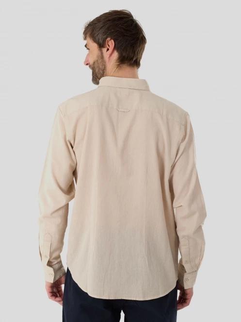 camasa cu maneci lungi pt. barbati Fundango Ronan Shirt nisip 3
