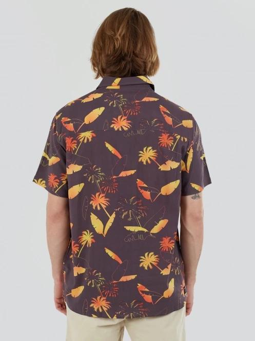 camasa cu maneci scurte pt. barbati Fundango Chase Shirt albastru inchis 3