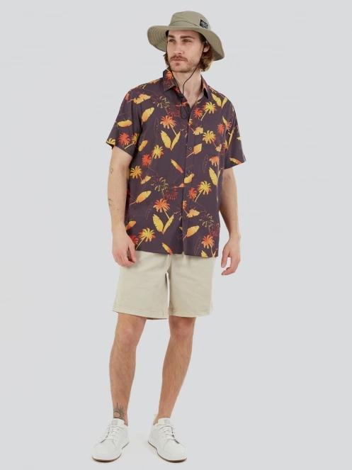 camasa cu maneci scurte pt. barbati Fundango Chase Shirt albastru inchis 5