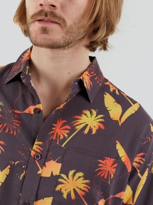 camasa cu maneci scurte pt. barbati Fundango Chase Shirt albastru inchis 6