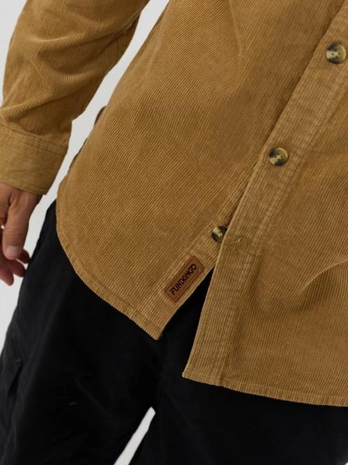 camasa cu maneci lungi pt. barbati Fundango Oregon Corduroy Shirt galben 5