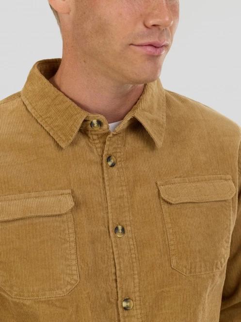 camasa cu maneci lungi pt. barbati Fundango Oregon Corduroy Shirt galben 6