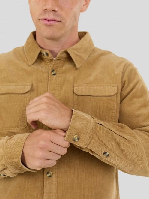 camasa cu maneci lungi pt. barbati Fundango Oregon Corduroy Shirt galben 7