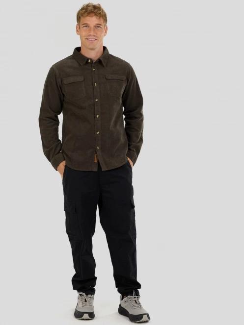 camasa cu maneci lungi pt. barbati Fundango Oregon Corduroy Shirt verde 4