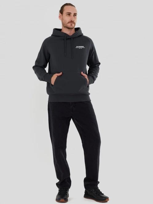 pulover cu gluga pt. barbati Fundango Talis Hooded Sweatshirt gri 4