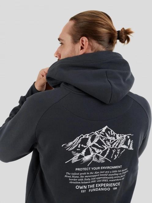 pulover cu gluga pt. barbati Fundango Talis Hooded Sweatshirt gri 5