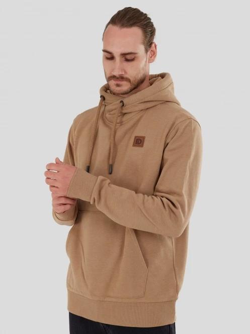 pulover cu gluga pt. barbati Fundango Conor Hooded Sweatshirt maro 5