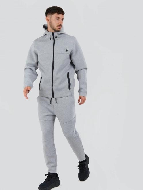 pulover cu gluga pt. barbati Fundango Hamal Tech Hoodie gri 4