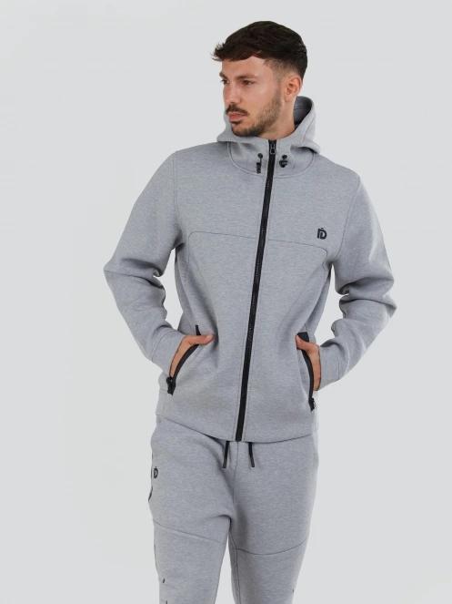 pulover cu gluga pt. barbati Fundango Hamal Tech Hoodie gri 5