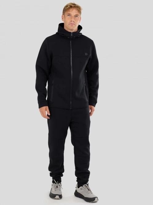 pulover cu gluga pt. barbati Fundango Hamal Tech Hoodie negru 4