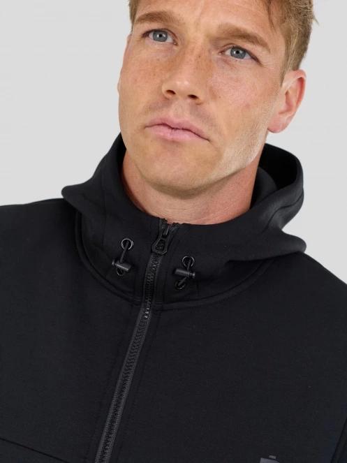 pulover cu gluga pt. barbati Fundango Hamal Tech Hoodie negru 5