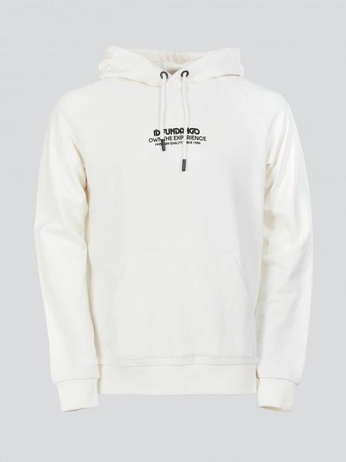 pulover pt. barbati Fundango Kronos Hooded Sweatshirt alb 8